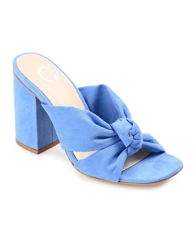 Women's Tabithea Knotted Sandals Blue $46.55 Shoes