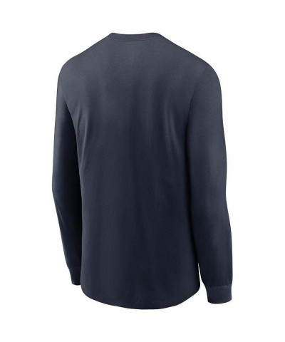 Men's Navy Houston Texans Fan Gear Color Bar Long Sleeve T-shirt $24.50 T-Shirts