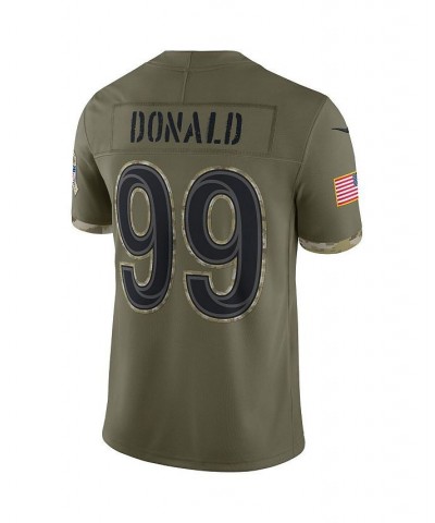 Men's Aaron Donald Olive Los Angeles Rams 2022 Salute To Service Limited Jersey $44.40 Jersey