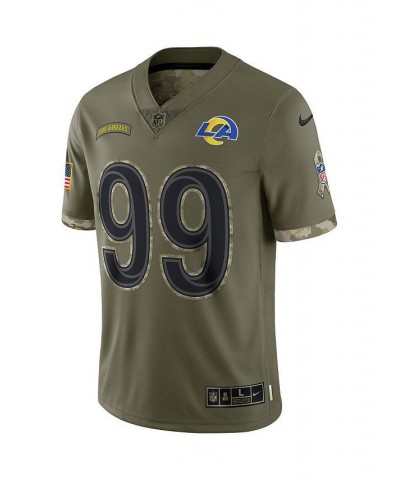 Men's Aaron Donald Olive Los Angeles Rams 2022 Salute To Service Limited Jersey $44.40 Jersey