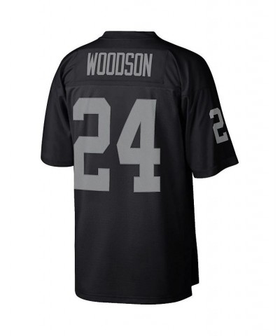 Men's Charles Woodson Black Las Vegas Raiders Legacy Replica Jersey $57.20 Jersey