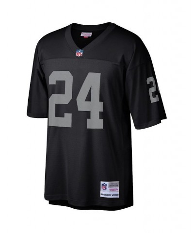 Men's Charles Woodson Black Las Vegas Raiders Legacy Replica Jersey $57.20 Jersey