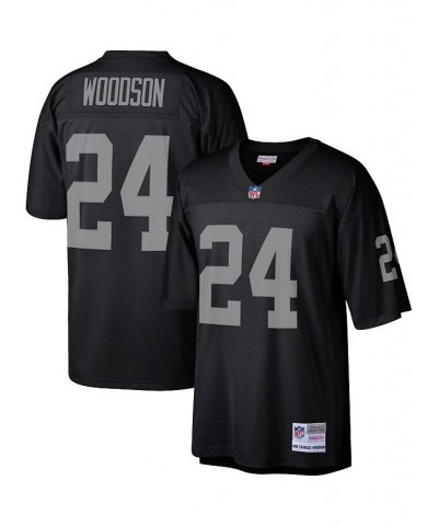 Men's Charles Woodson Black Las Vegas Raiders Legacy Replica Jersey $57.20 Jersey