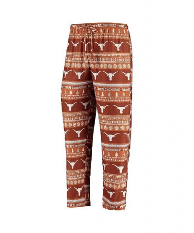 Men's Texas Orange Texas Longhorns Ugly Sweater Knit Long Sleeve Top and Pant Set $35.25 Pajama