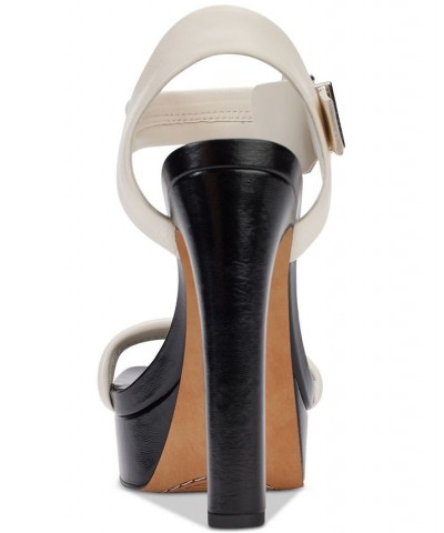 Jaysha Buckled Ankle-Strap Platform Dress Sandals Tan/Beige $68.54 Shoes