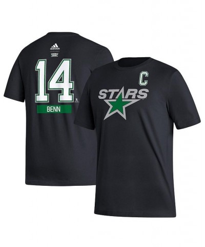 Men's Jamie Benn Black Dallas Stars Reverse Retro 2.0 Name and Number T-shirt $15.36 T-Shirts