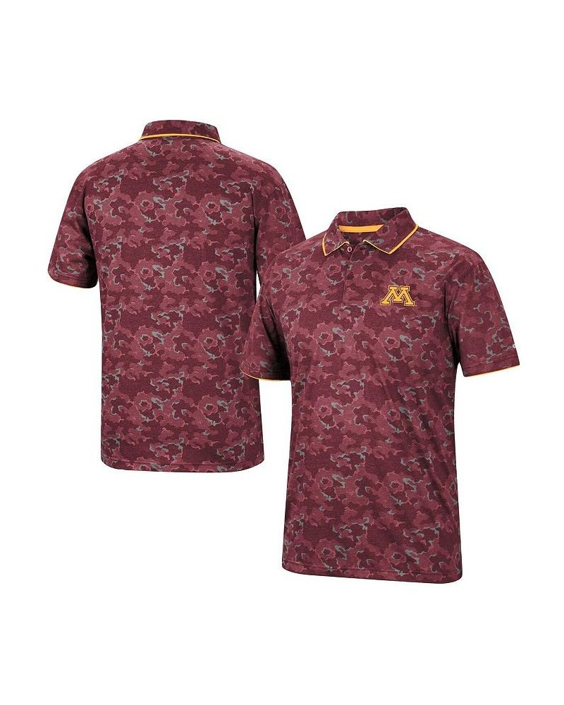 Men's Maroon Minnesota Golden Gophers Speedman Polo Shirt $23.10 Polo Shirts