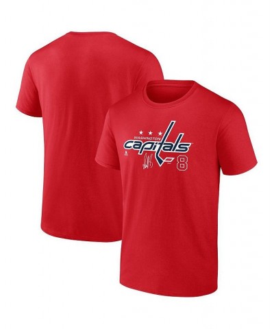 Men's Branded Alexander Ovechkin Red Washington Capitals Name and Number T-shirt $18.80 T-Shirts