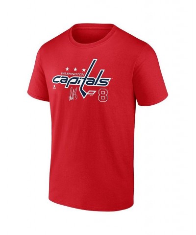 Men's Branded Alexander Ovechkin Red Washington Capitals Name and Number T-shirt $18.80 T-Shirts