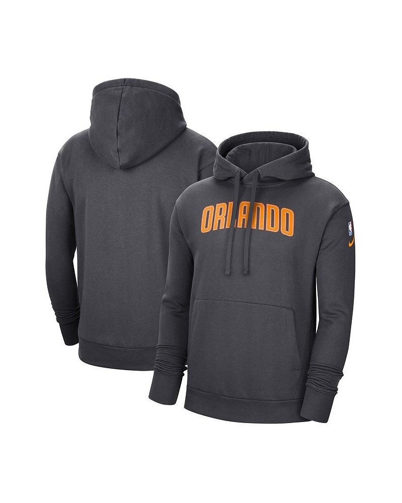 Men's Anthracite Orlando Magic 2021/22 City Edition Essential Logo Pullover Hoodie $31.61 Sweatshirt