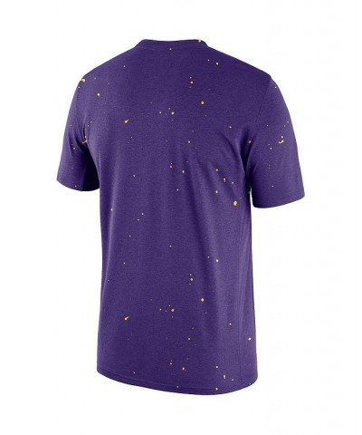 Men's Purple Los Angeles Lakers Courtside Splatter T-shirt $22.39 T-Shirts