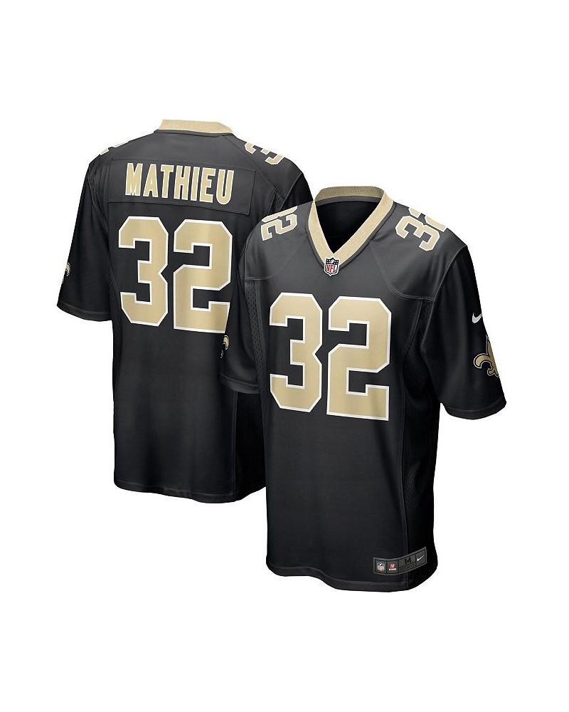 Men's Tyrann Mathieu Black New Orleans Saints Game Jersey $32.10 Jersey