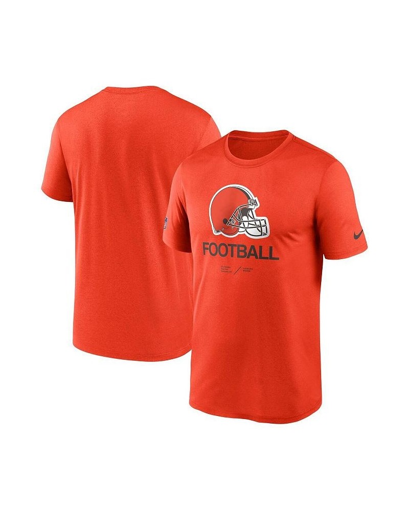 Men's Orange Cleveland Browns Infographic Performance T-shirt $24.00 T-Shirts