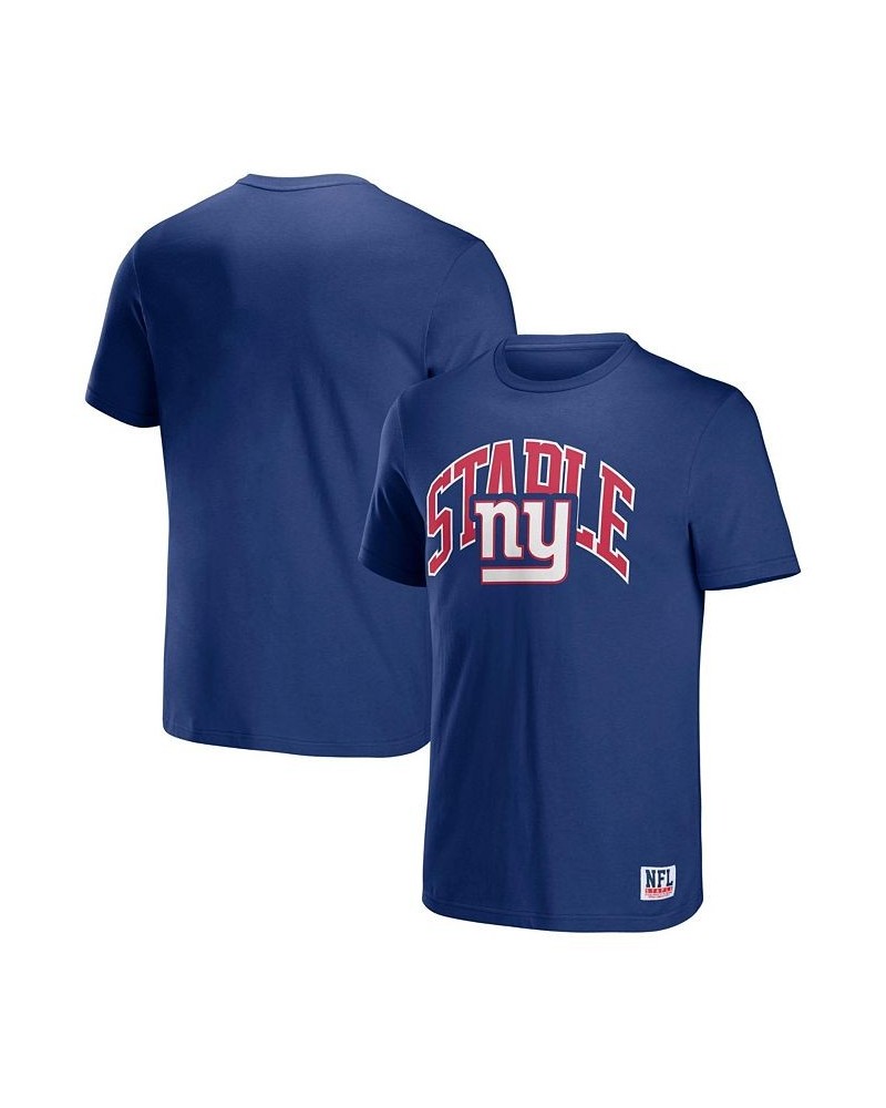 Men's NFL X Staple Blue New York Giants Lockup Logo Short Sleeve T-shirt $14.40 T-Shirts