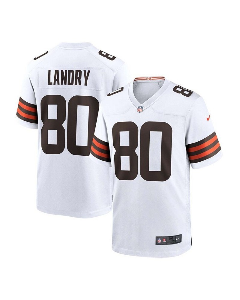 Men's Jarvis Landry White Cleveland Browns Game Jersey $63.00 Jersey