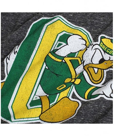 Men's Heather Black Oregon Ducks Vintage-Like Donald O Tri-Blend T-shirt $18.45 T-Shirts