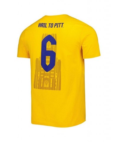 Men's Gold Pitt Panthers Basketball Student Section T-shirt $21.59 T-Shirts