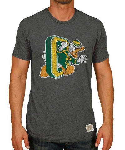 Men's Heather Black Oregon Ducks Vintage-Like Donald O Tri-Blend T-shirt $18.45 T-Shirts