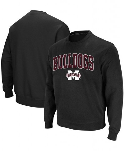 Men's Black Mississippi State Bulldogs Arch & Logo Tackle Twill Pullover Sweatshirt $22.56 Sweatshirt