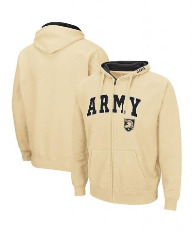 Men's Gold Army Black Knights Arch and Logo 3.0 Full-Zip Hoodie $30.00 Sweatshirt