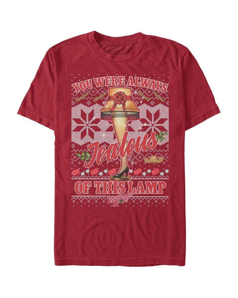 Men's Christmas Story Fragile Ugly Short Sleeve T-shirt Red $17.15 T-Shirts