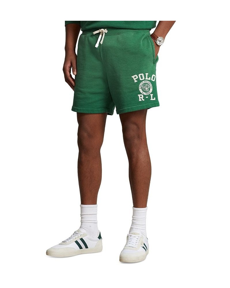 Men's 6-1/2-Inch Logo Fleece Shorts Green $56.70 Shorts