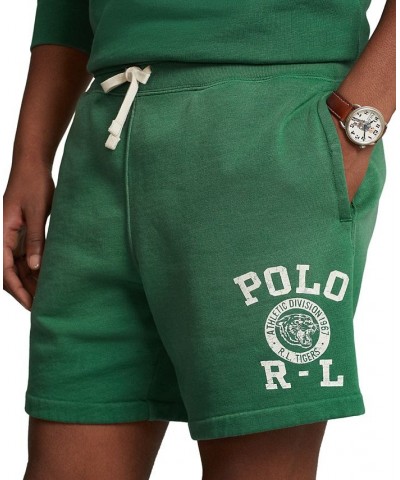 Men's 6-1/2-Inch Logo Fleece Shorts Green $56.70 Shorts