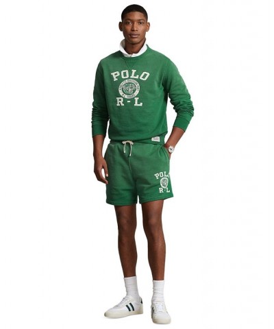 Men's 6-1/2-Inch Logo Fleece Shorts Green $56.70 Shorts