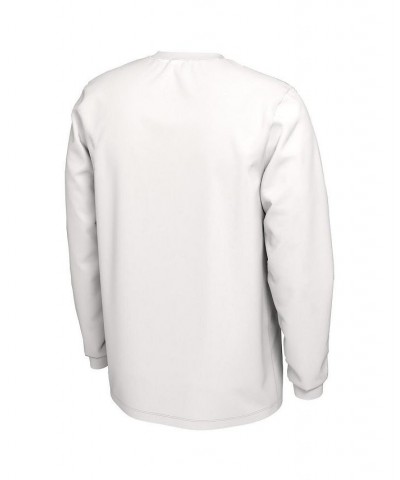 Men's White Ohio State Buckeyes Ball In Bench Long Sleeve T-shirt $19.60 T-Shirts