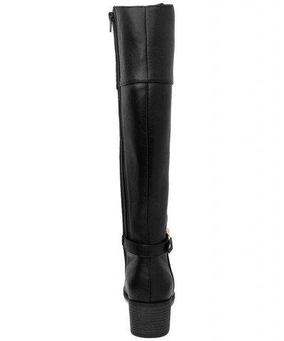 Vickyy Riding Boots Black & Cognac $19.77 Shoes