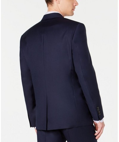 Men's Slim-Fit UltraFlex Stretch Solid Suit Separates Jacket Blue $68.00 Suits