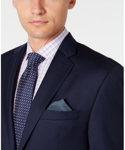 Men's Slim-Fit UltraFlex Stretch Solid Suit Separates Jacket Blue $68.00 Suits