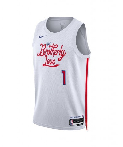 Men's and Women's James Harden White Philadelphia 76ers 2022/23 City Edition Swingman Jersey $61.10 Jersey