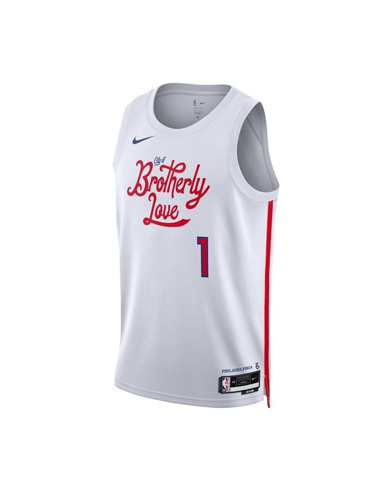 Men's and Women's James Harden White Philadelphia 76ers 2022/23 City Edition Swingman Jersey $61.10 Jersey