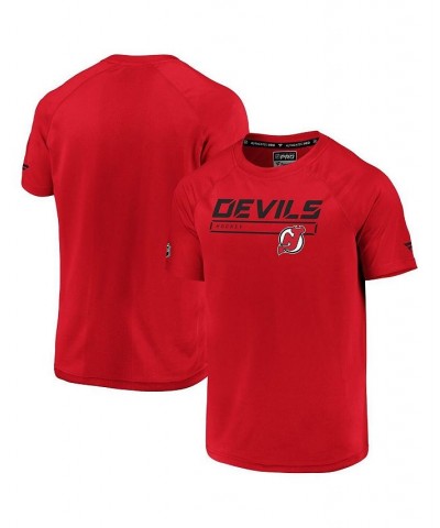 Men's Branded Red New Jersey Devils AP Rink T-shirt $18.06 T-Shirts