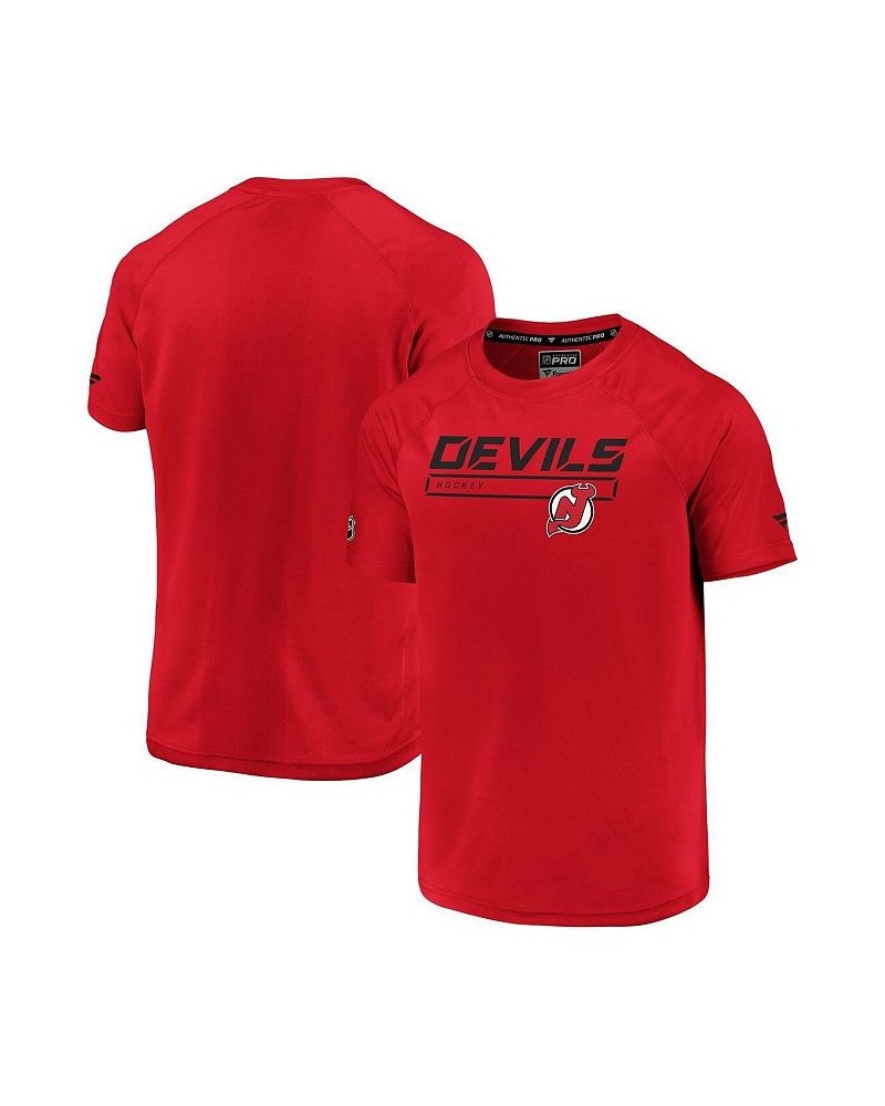 Men's Branded Red New Jersey Devils AP Rink T-shirt $18.06 T-Shirts