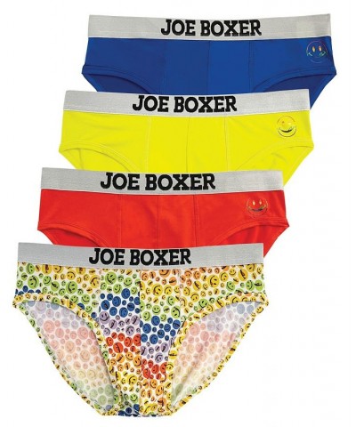 Men's Rainbow Lickies Performance Briefs, Pack of 4 Red $26.40 Underwear