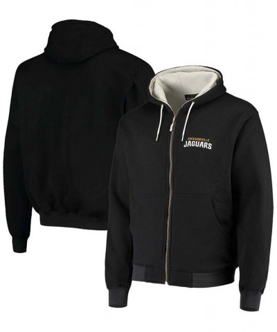 Men's Black Jacksonville Jaguars Craftsman Thermal Lined Full-Zip Hoodie $49.35 Sweatshirt