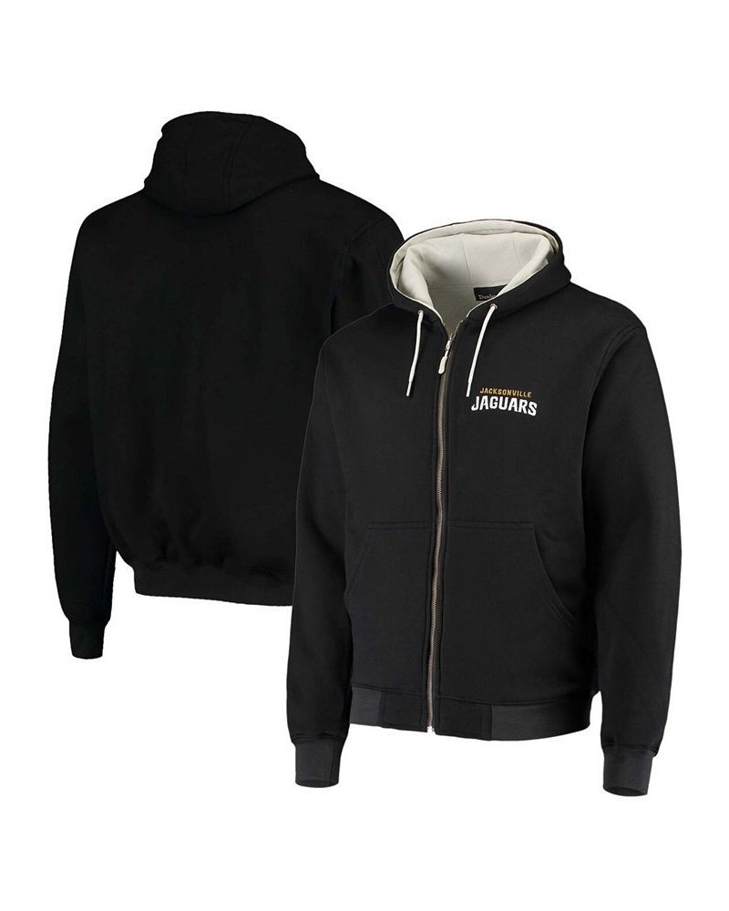 Men's Black Jacksonville Jaguars Craftsman Thermal Lined Full-Zip Hoodie $49.35 Sweatshirt