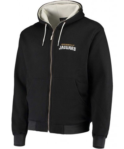 Men's Black Jacksonville Jaguars Craftsman Thermal Lined Full-Zip Hoodie $49.35 Sweatshirt