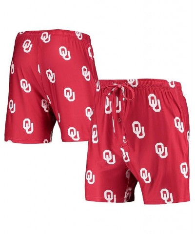 Men's Crimson Oklahoma Sooners Flagship Allover Print Jam Shorts $18.40 Shorts