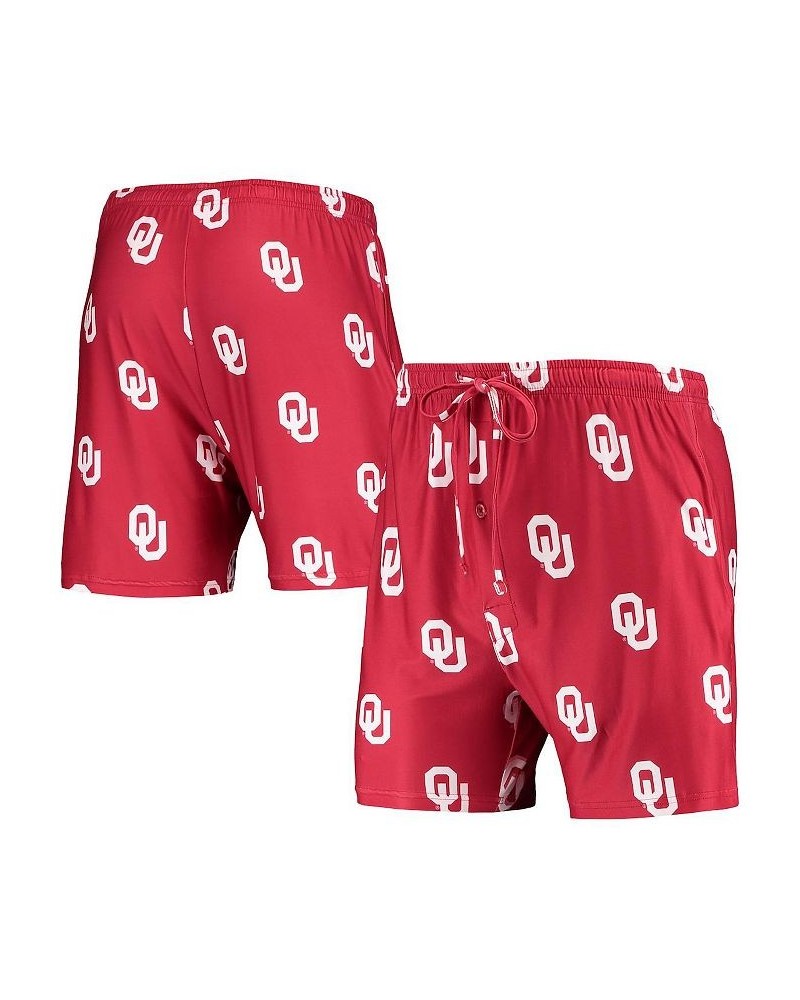 Men's Crimson Oklahoma Sooners Flagship Allover Print Jam Shorts $18.40 Shorts