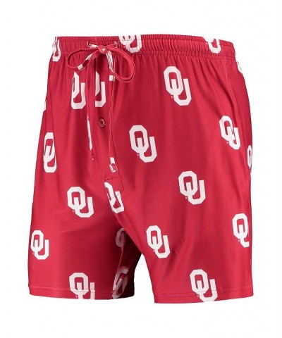 Men's Crimson Oklahoma Sooners Flagship Allover Print Jam Shorts $18.40 Shorts