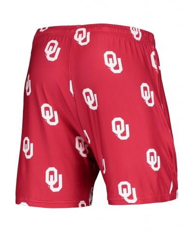 Men's Crimson Oklahoma Sooners Flagship Allover Print Jam Shorts $18.40 Shorts