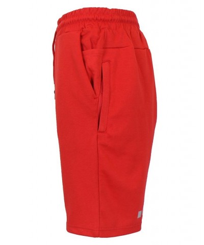 Men's Tech Fleece Jogger Sweat Lounge Shorts Red $17.94 Shorts