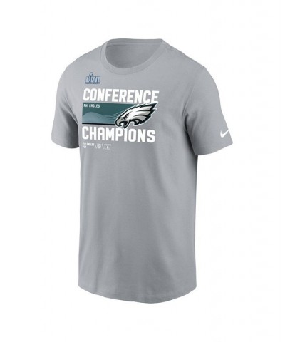 Men's Gray Philadelphia Eagles 2022 NFC Champions Trophy Collection T-shirt $21.41 T-Shirts