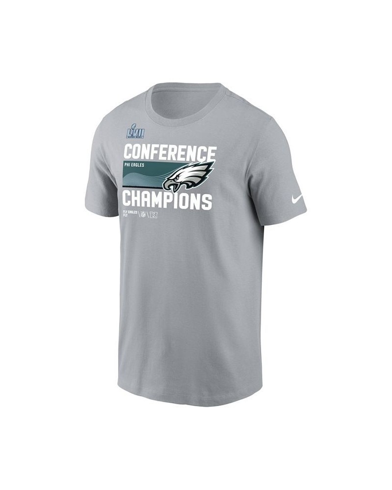 Men's Gray Philadelphia Eagles 2022 NFC Champions Trophy Collection T-shirt $21.41 T-Shirts