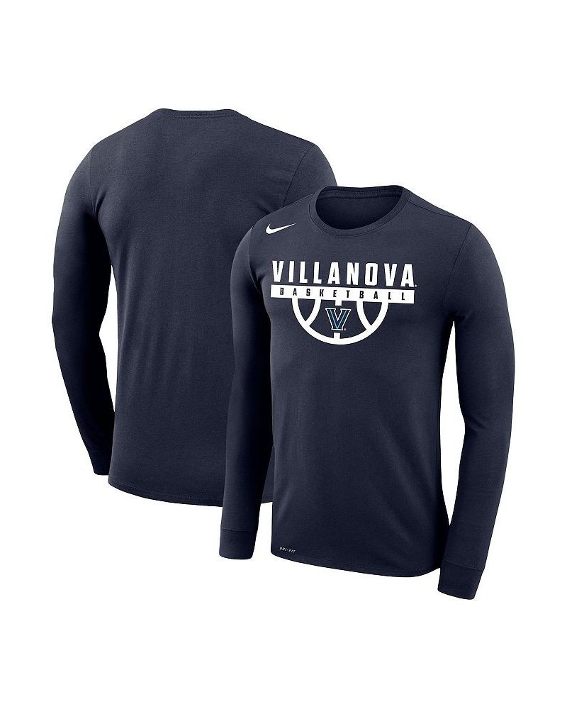 Men's Navy Villanova Wildcats Basketball Drop Legend Long Sleeve Performance T-shirt $22.00 T-Shirts