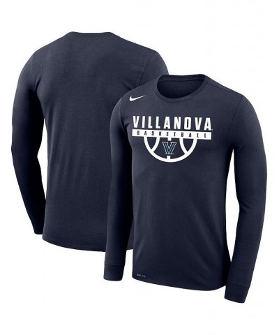 Men's Navy Villanova Wildcats Basketball Drop Legend Long Sleeve Performance T-shirt $22.00 T-Shirts