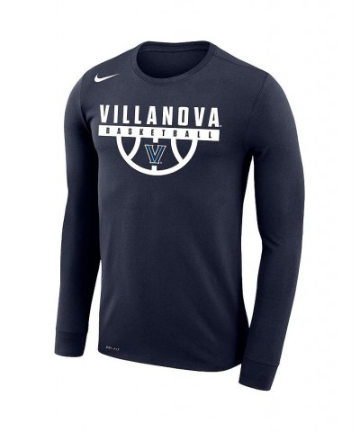 Men's Navy Villanova Wildcats Basketball Drop Legend Long Sleeve Performance T-shirt $22.00 T-Shirts